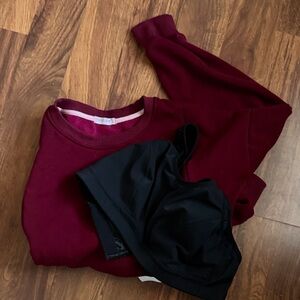 Nursing Sweatshirt and nursing Sports Bra